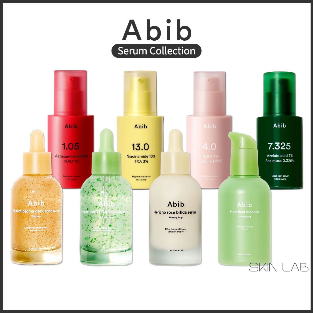 [Abib] 8 Loại Serum – Diếp Cá, Hoa Hồng Jericho, Glutathione, PDRN, Niacinamide