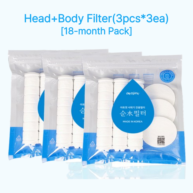 [ATOJET] bộ lọc (vòi sen & Body) 3 cái * 3ea, Vận chuyển từ hàn quốc