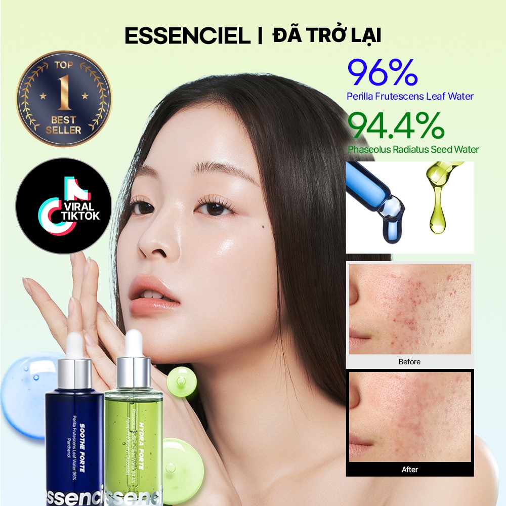 [ESSENCIEL OFFICIAL | COMEBACK ƯU ĐÃI ĐẶC BIỆT] Bộ 2 Serum Essenciel – Dưỡng Ẩm, Làm Dịu & Phục Hồi 