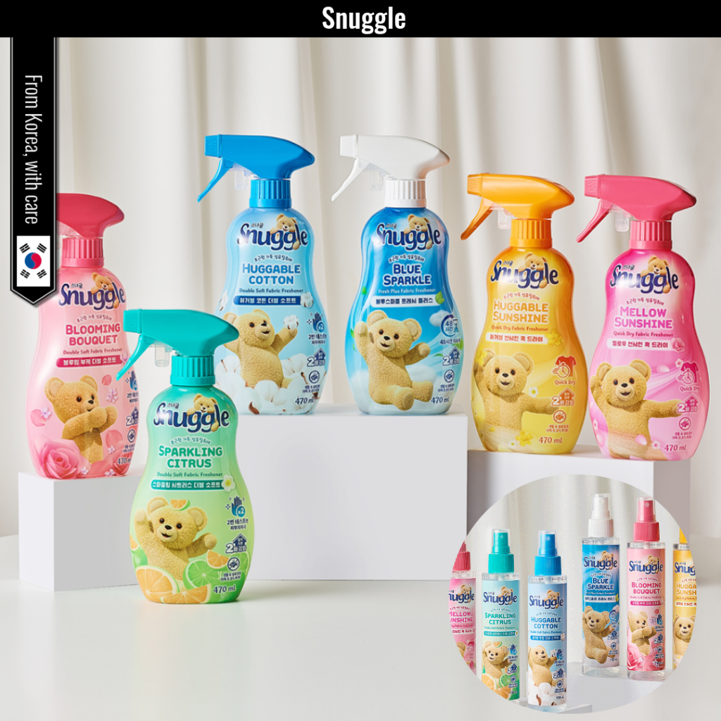 [Snuggle] Xịt làm mới vải 150ml / 470ml | Khử Mùi Vải & Hương Thơm Lâu Dài