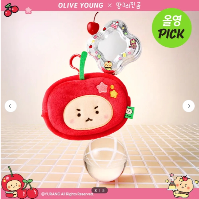 Olive Young Etude Water Drop Filter Cushion Mangmlee Edition Bộ đặc biệt có túi và nạp lại Dewy Foun