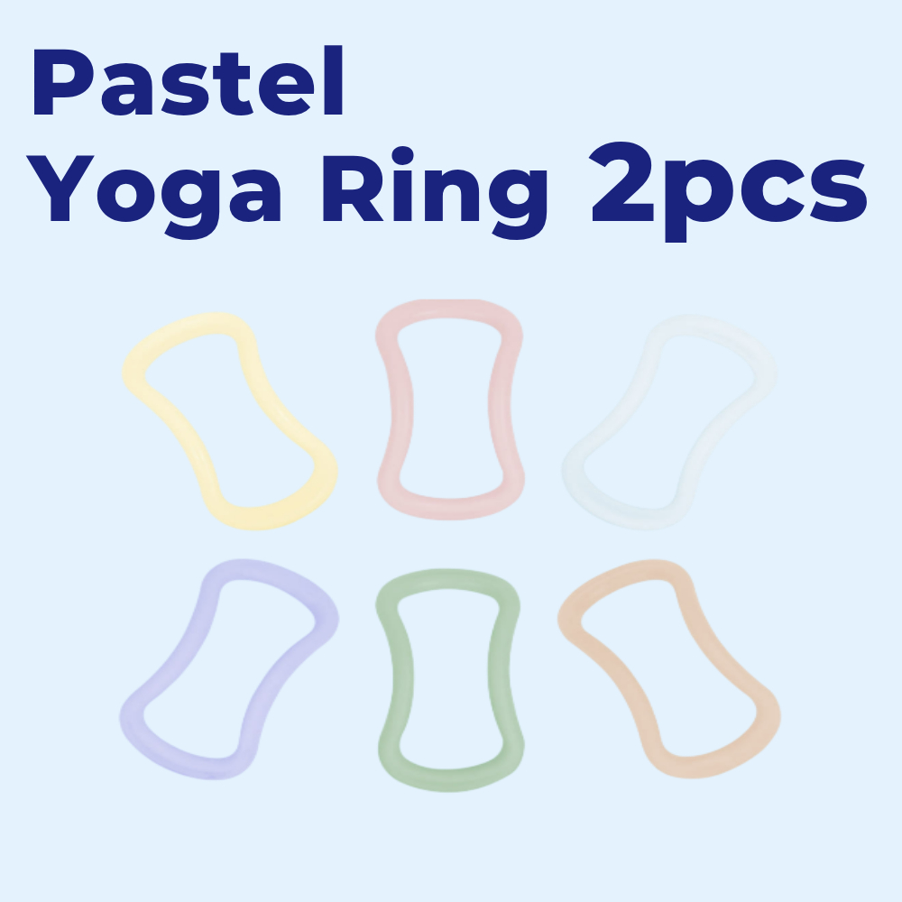 ALEAF Pastel Yoga Ring Hard Type 2 chiếc Massage bắp chân