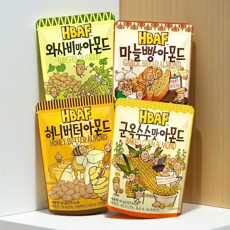 Snack Hạnh Nhân Hàn Quốc HBAF 120g