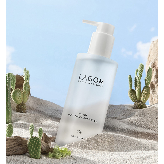 Dầu rửa mặt Lagom Micro Pore 200ml | Dầu làm sạch lỗ chân lông sâu Hàn Quốc | Dầu tẩy trang da mặt