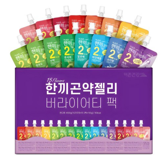 Hàn Quốc Konjac Jelly 2kcal Diet Jelly 15 Hương Vị Ngẫu Nhiên 150g Đồ Ăn Nhẹ Ít calo