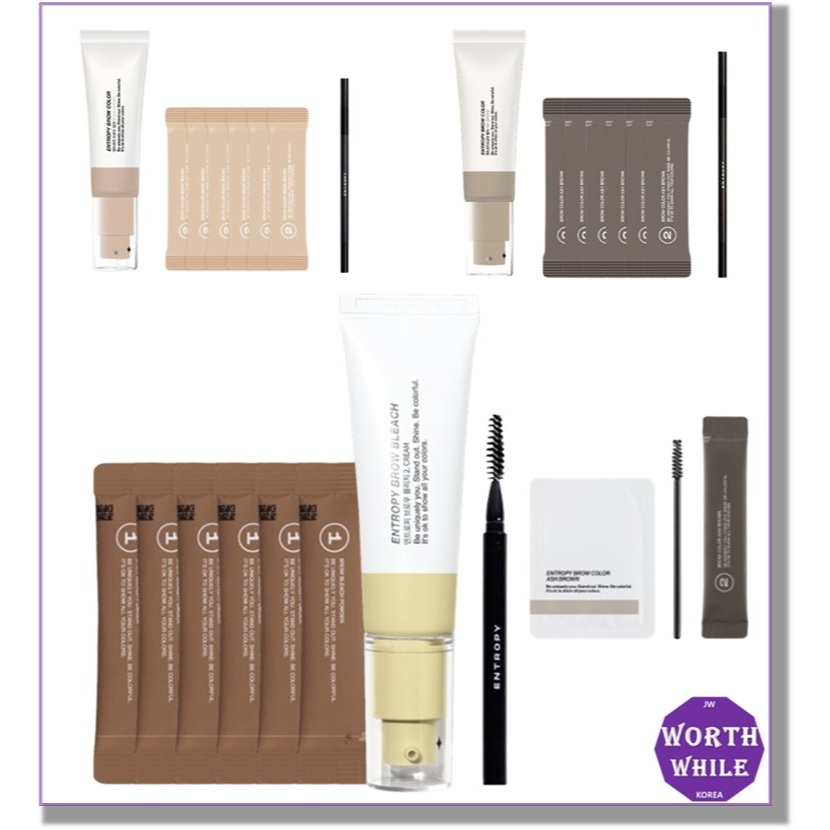 [Đổi mới] ENTROPY MAKE UP Brow Color & Bleach / Thuốc tẩy lông một lần