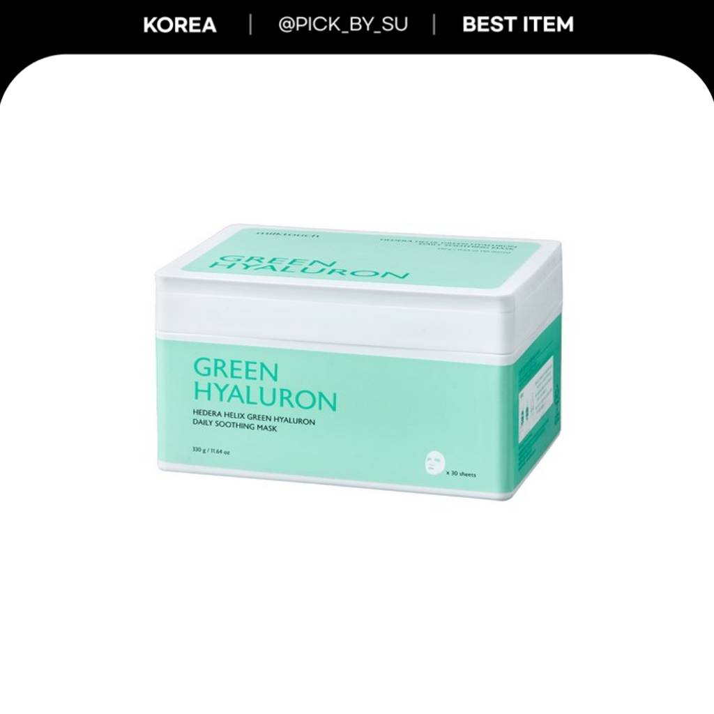 [milktouch] Mặt nạ làm dịu hàng ngày Hedera Helix Green Hyaluron 30 chiếc / Mặt nạ Hàn Quốc / Chăm s