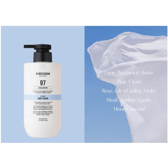 Nước hoa W.DRESSROOM Body Lotion No.97 April Cotton (16.9 fl oz)