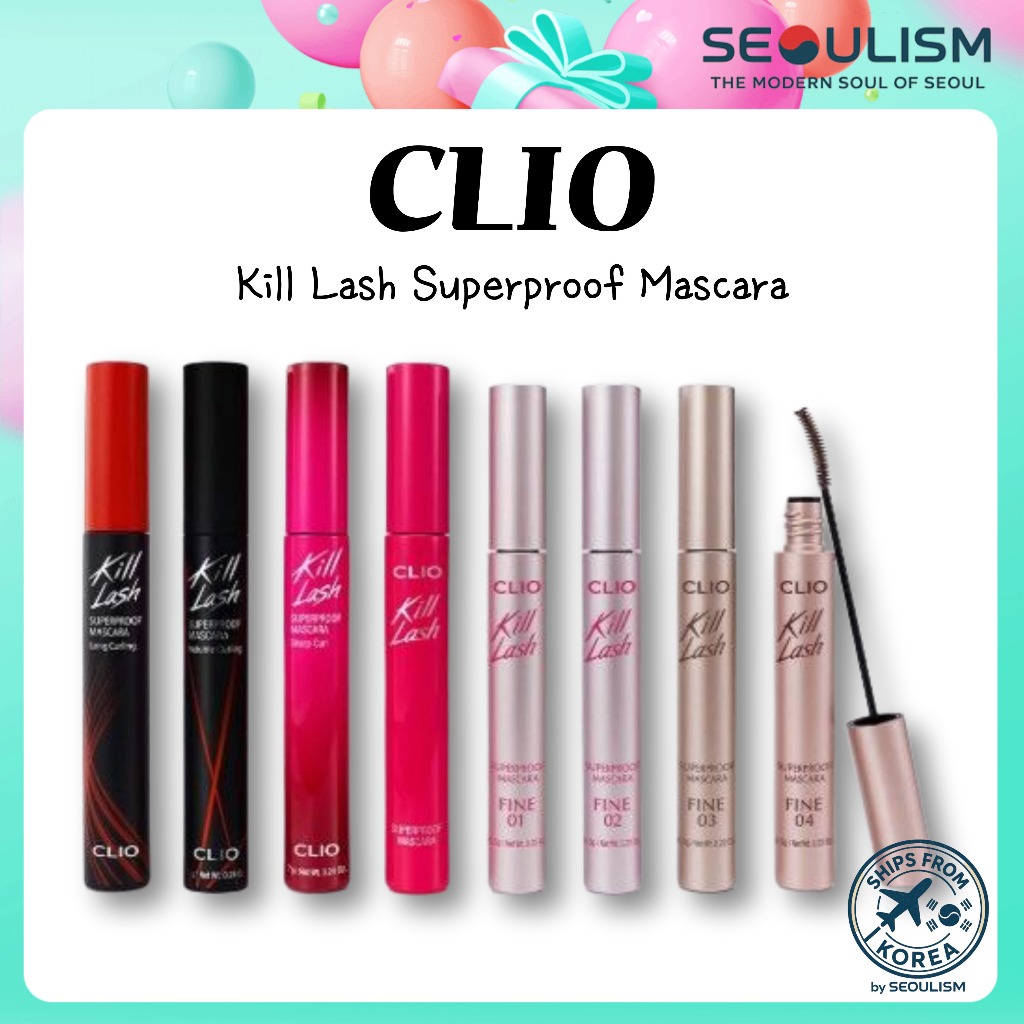 🇰🇷[CLIO] Mascara siêu thấm Kill Lash | Mascara chống nhòe chống thấm nước | CLIO Hàn Quốc