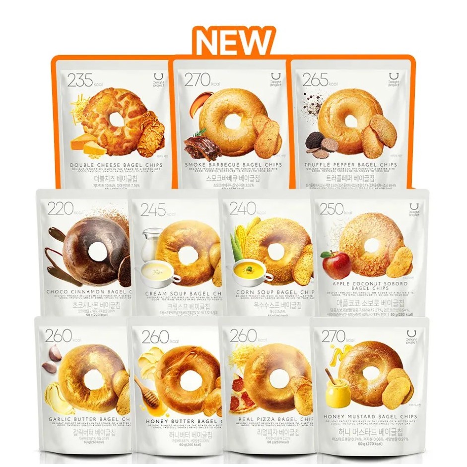 Chip Bagel Dự Án Delight (11 Vị) 60g