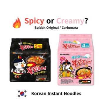Buldak Ramen Original / Carbonara | Mì ăn liền Hàn Quốc | Đơn / Bộ