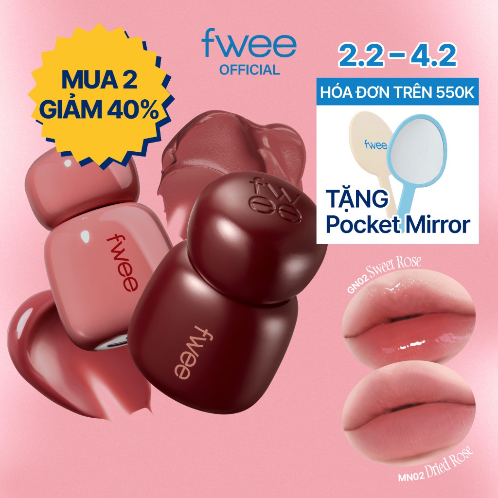 [fwee] Rose Obsession Stay-fit Lip Tint (18 Màu)
