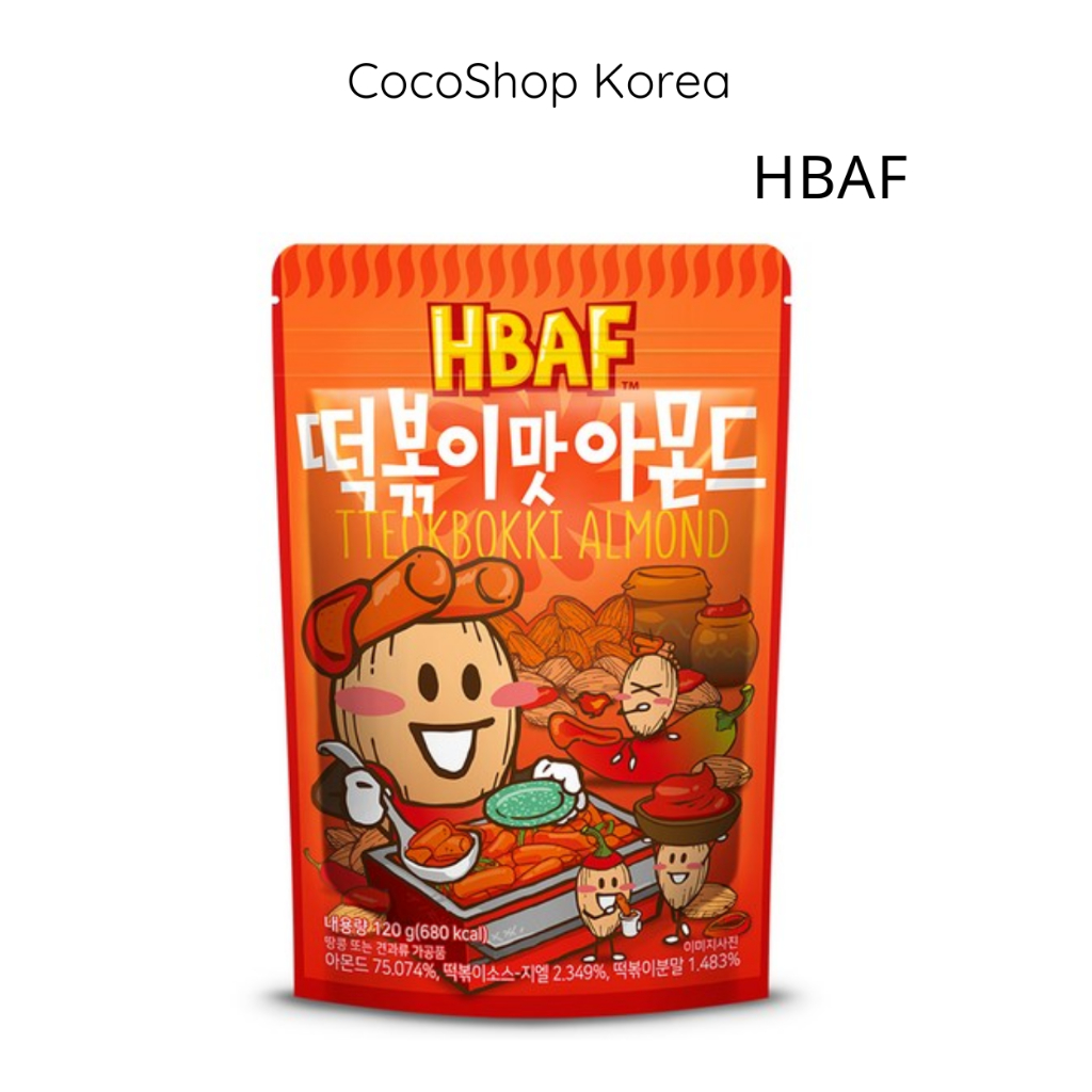 Hạnh nhân hương vị HBAF Tteokbokki 120g – Nut Snack| CocoShop