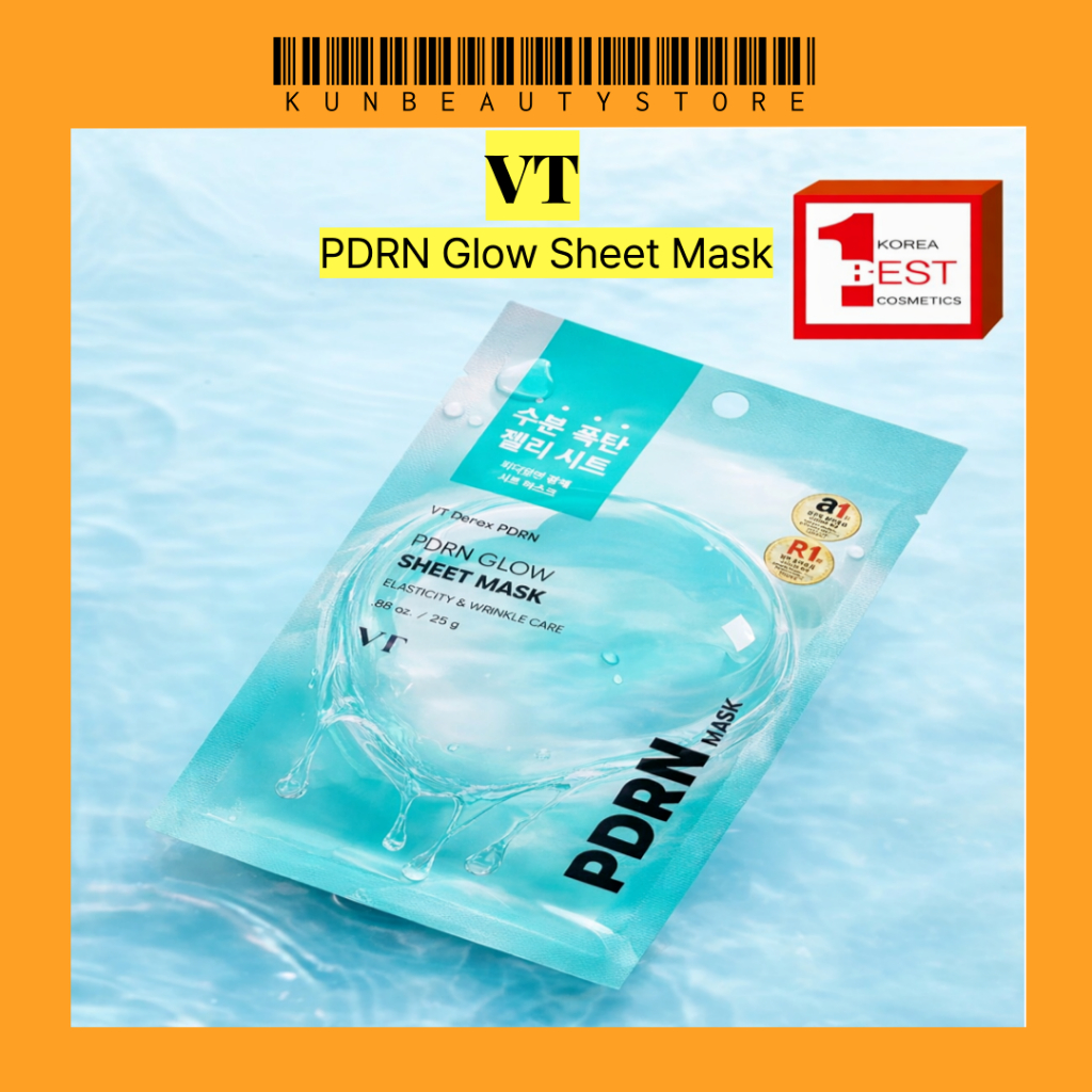 [VT] Mặt nạ tấm phát sáng PDRN 25g | Mặt nạ dưỡng ẩm nhân sâm Hàn Quốc PDRN Hydrating Radiance PDRN 