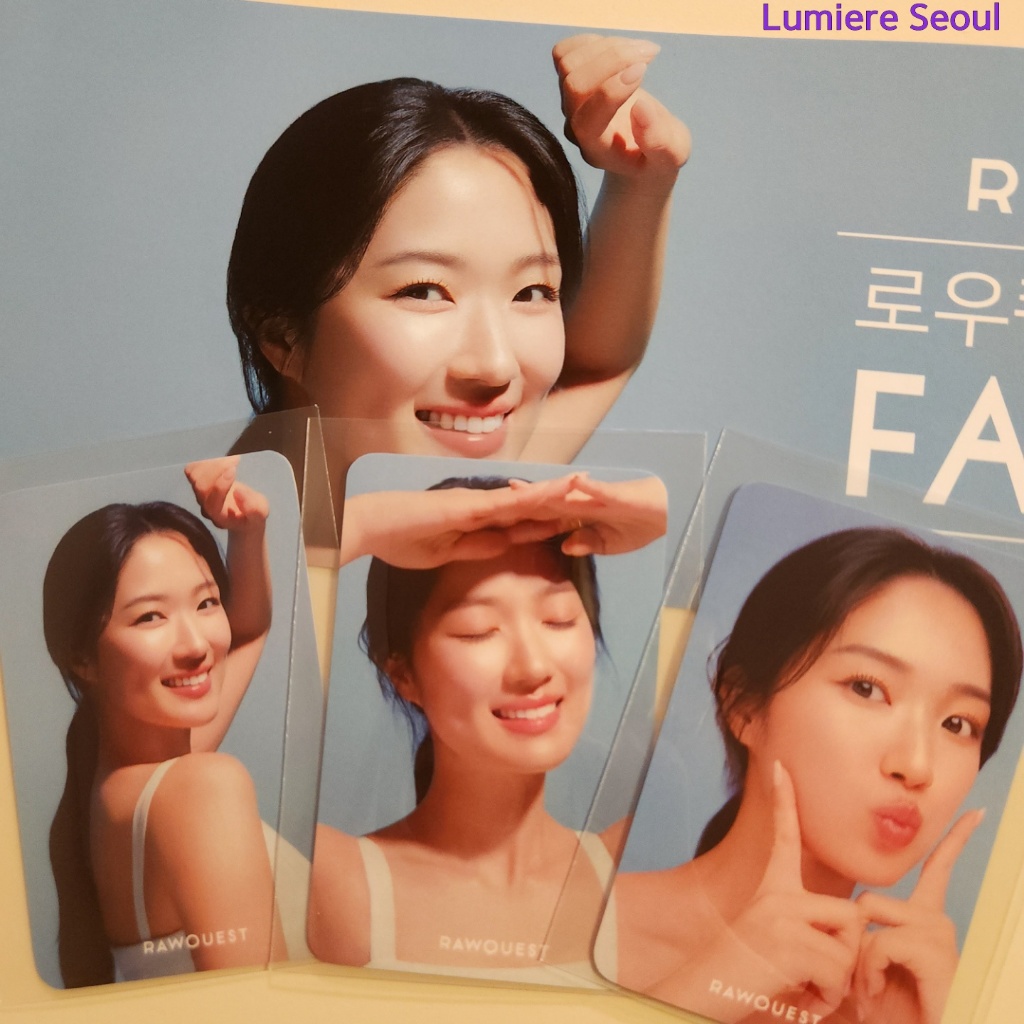 [RARE] Kim Hye Yoon × RAWQUEST Photocard / Khẩu hiệu chính thức – Tùy chọn A ~ D