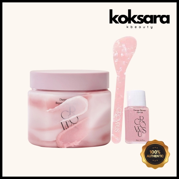 Growus Damage Therapy Repair Clinic Hair Pack 230ml + Hair Oil 20ml