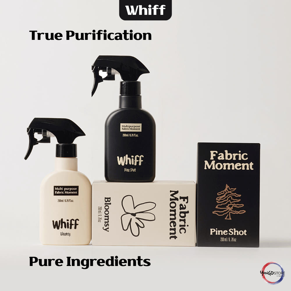 [WHIFF] Xịt Nước Hoa Fabric Moment 200ml | Khử mùi kháng khuẩn nước Hinoki tự nhiên 99,9% | EWG Gree