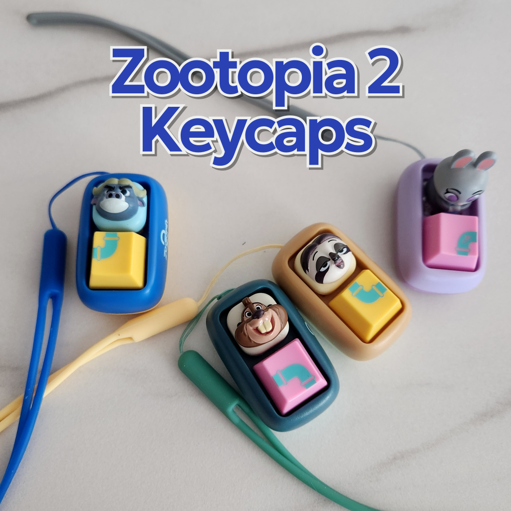 [DISNEY] Zootopia Keycap Keyring Blind Box | Móc Khóa Zootopia Ngẫu Nhiên