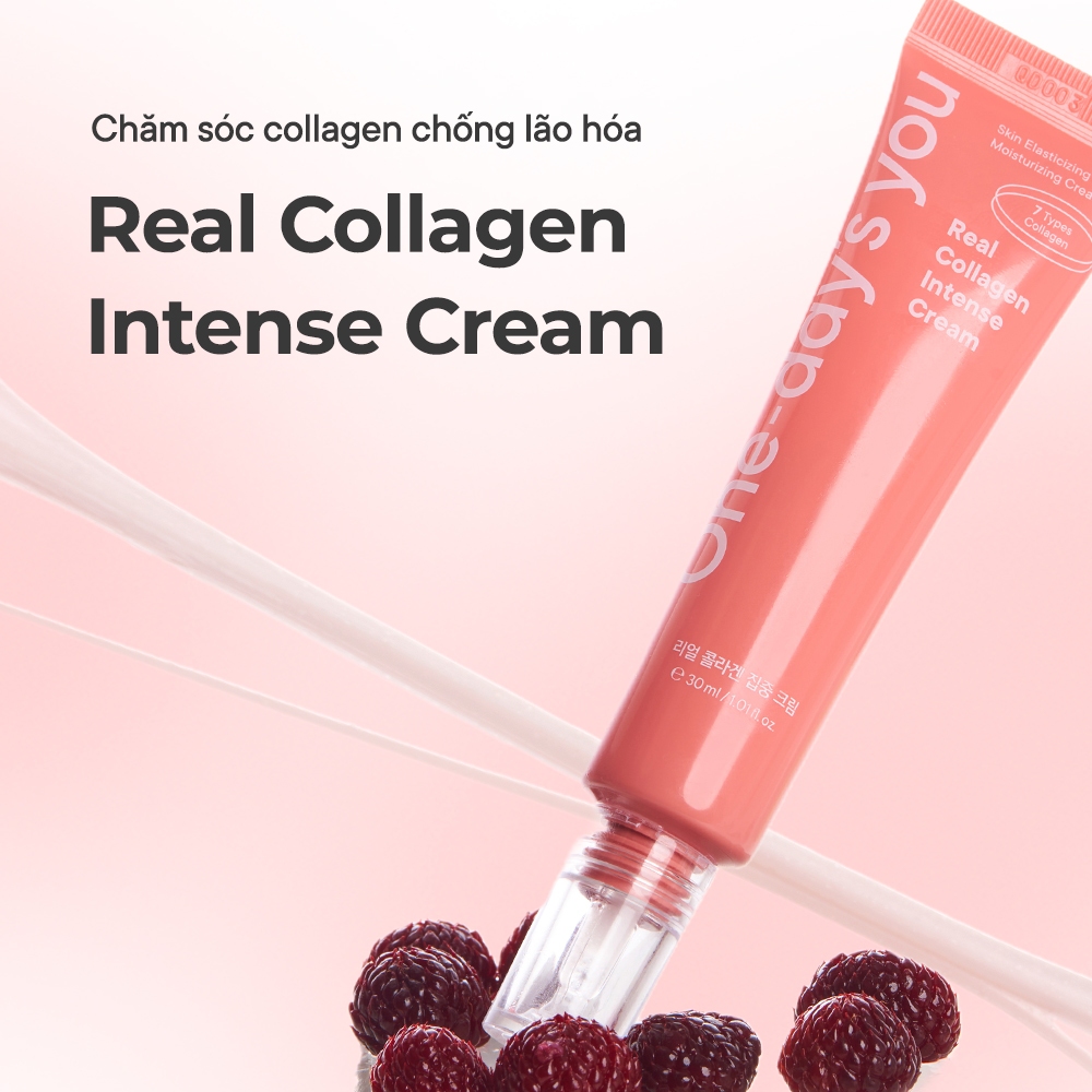 [Kem dưỡng] Bổ sung Collagen, sắn chắc, căng bóng da | ONE-DAY'S YOU Real Collagen Intense Cream (30