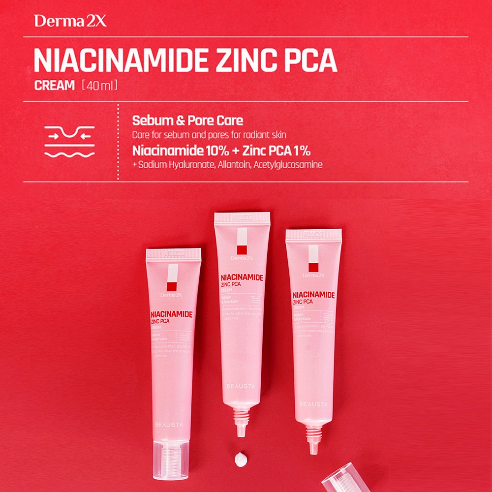 Kem dưỡng da Beausta Derma2X Niacinamide Zinc PCA 40ml