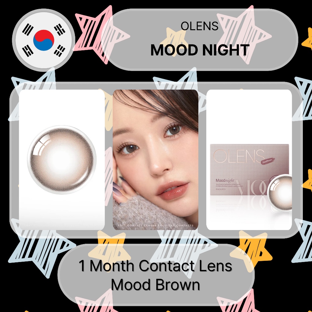 Olens Mood Night (Mood Brown) Ống kính tiếp xúc 1 tháng