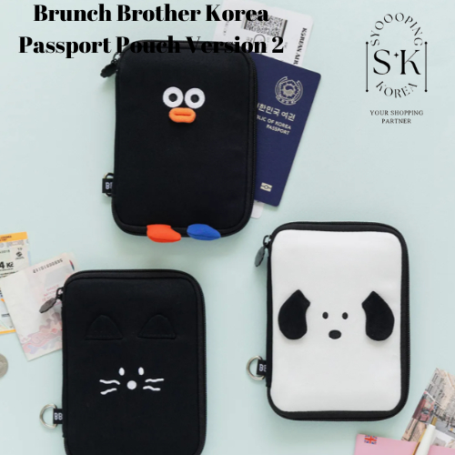 [Brunch Brother Korea] Túi đựng hộ chiếu Brunch Brother / Hộp đựng hộ chiếu dành cho khách du lịch P