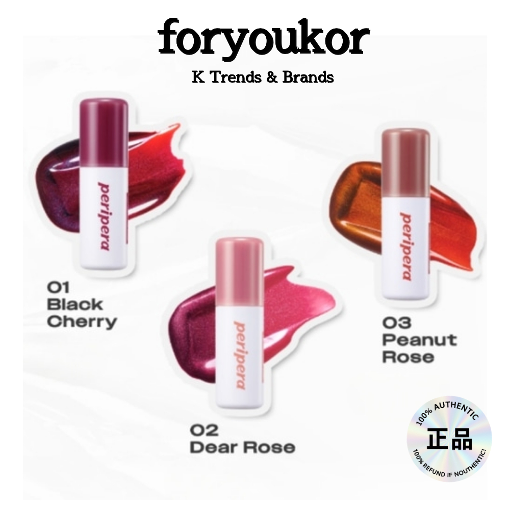 Peripera son xăm Ink Peel Off Lip Stain 3 màu / Lip Tattoo / Peripera son Stain