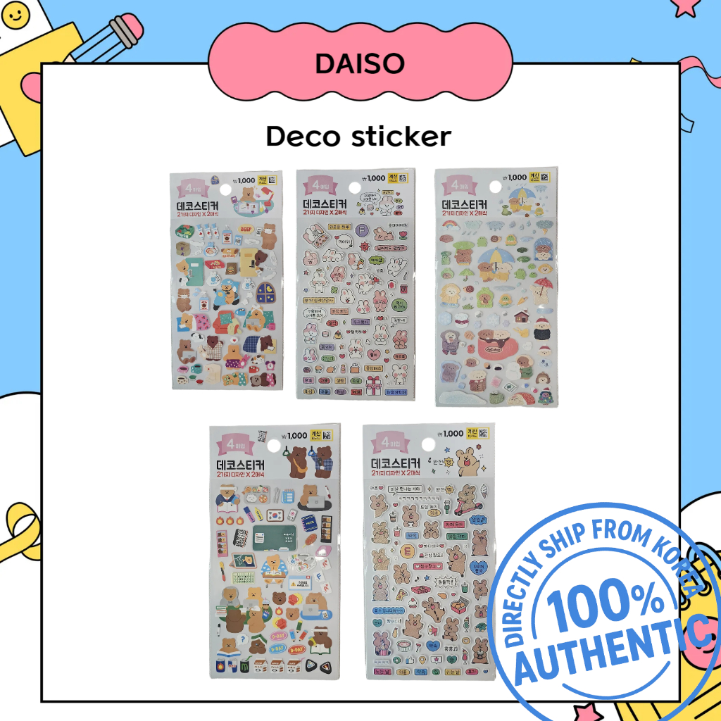 Hàn Quốc daiso korea deco sticker
