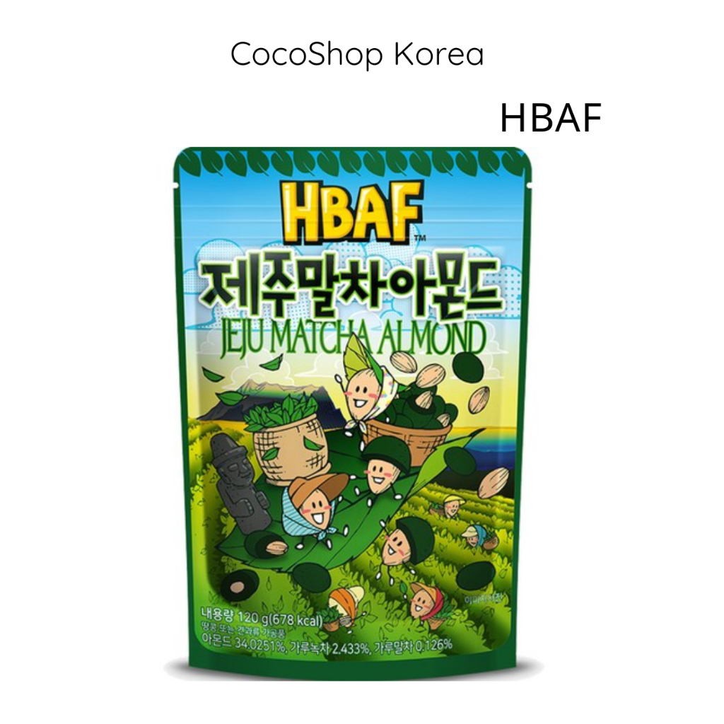 Hạnh nhân Matcha HBAF Jeju 120g – Snack Nut| CocoShop