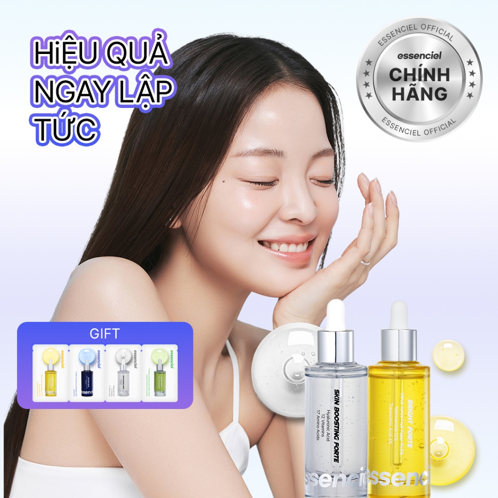 Serum Phục Hồi Da Essenciel Combo Skin Boosting Forte & Bright Forte (50mlx2) – Dưỡng Ẩm, Làm Dịu, L