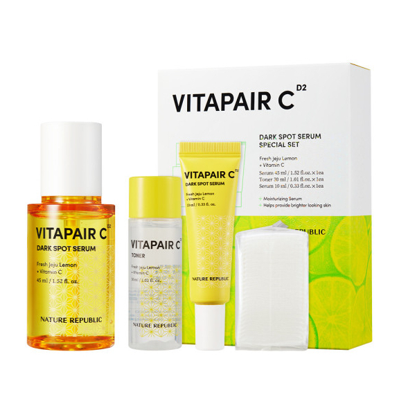 [NATURE REPUBLIC] Bộ serum vitamin c toner vitapair C