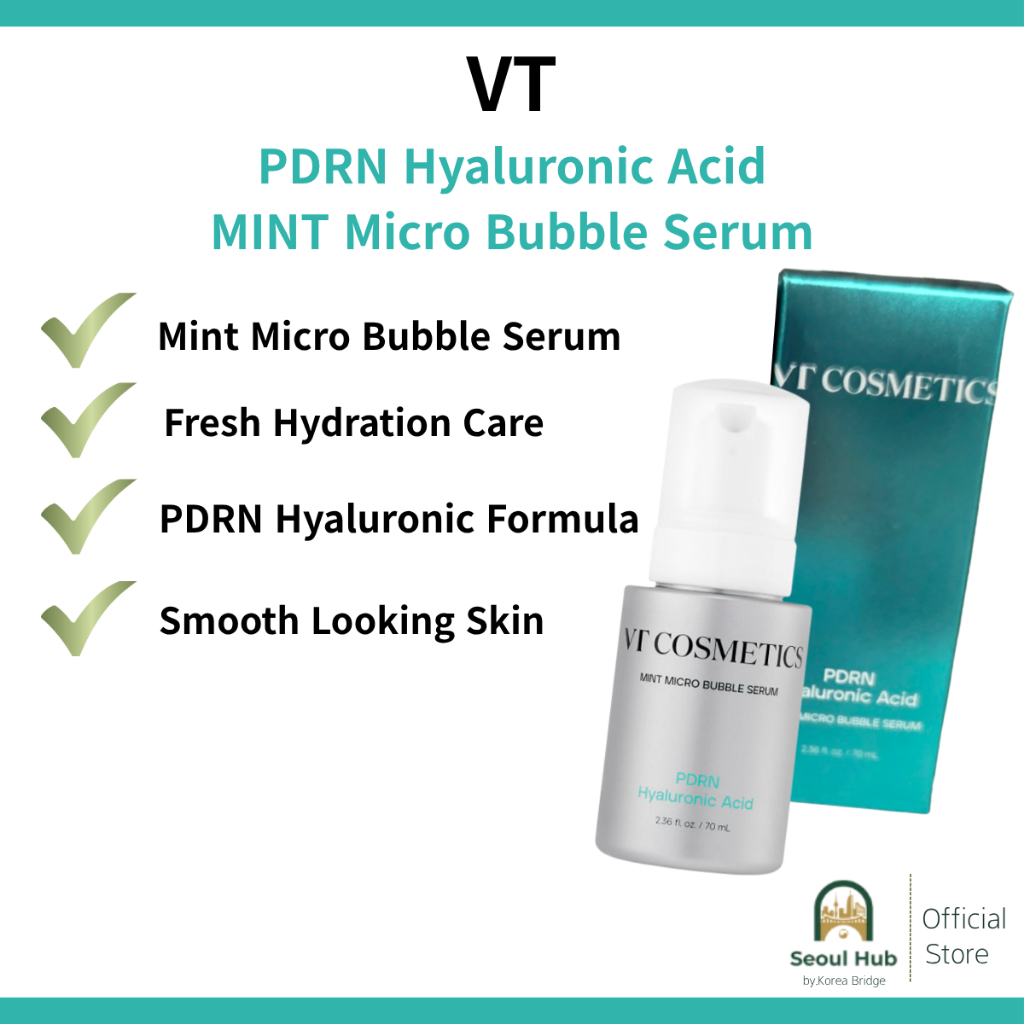 [VT] PDRN Hyaluronic Acid Mint Micro Bubble Serum 70ml