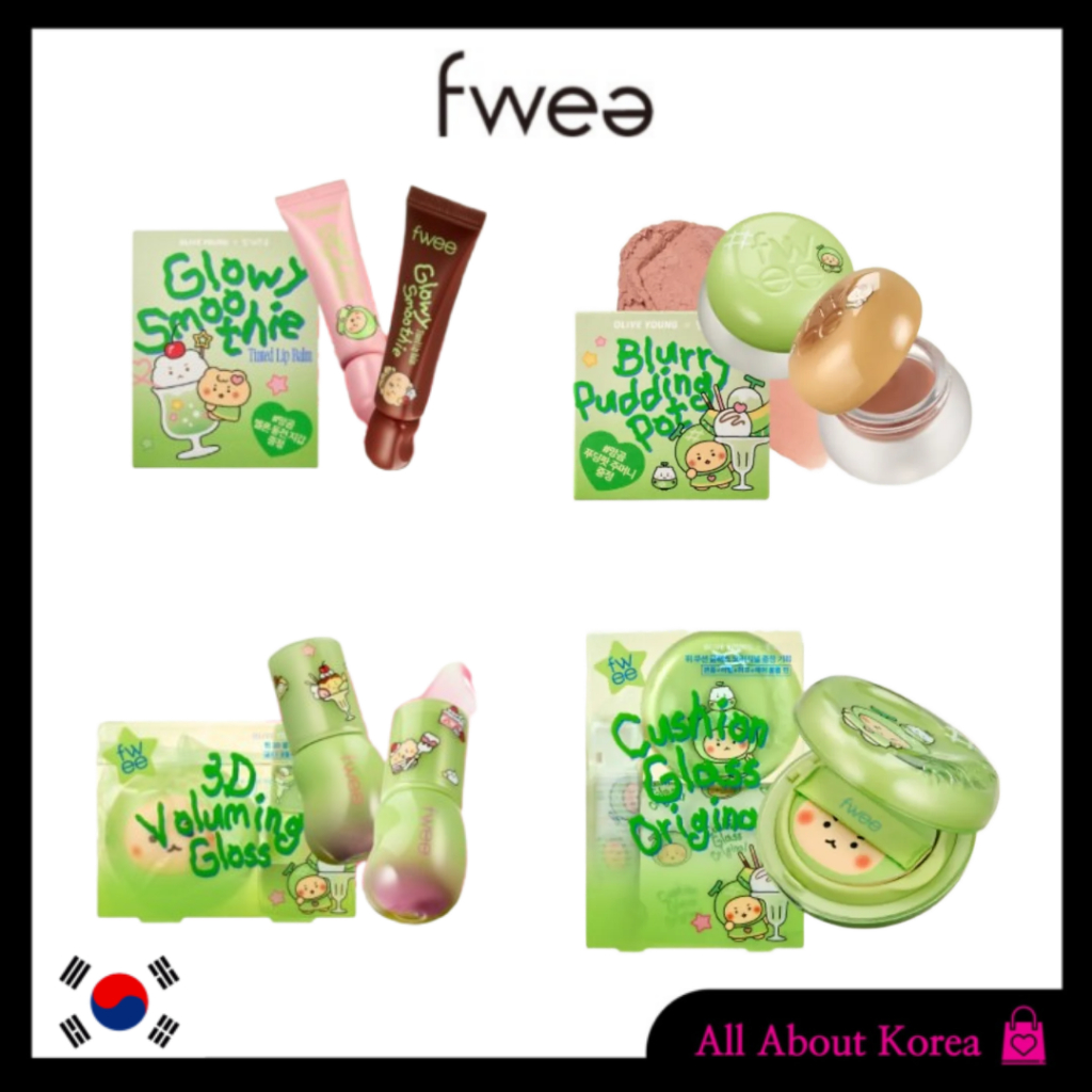 [FWEE]CUSHION GLASS ORIGINAL,3D VOLUMING GLOSS,BLURRY PUDDING POT,GLOWY SMOOTHIE TINTED LIP BALM