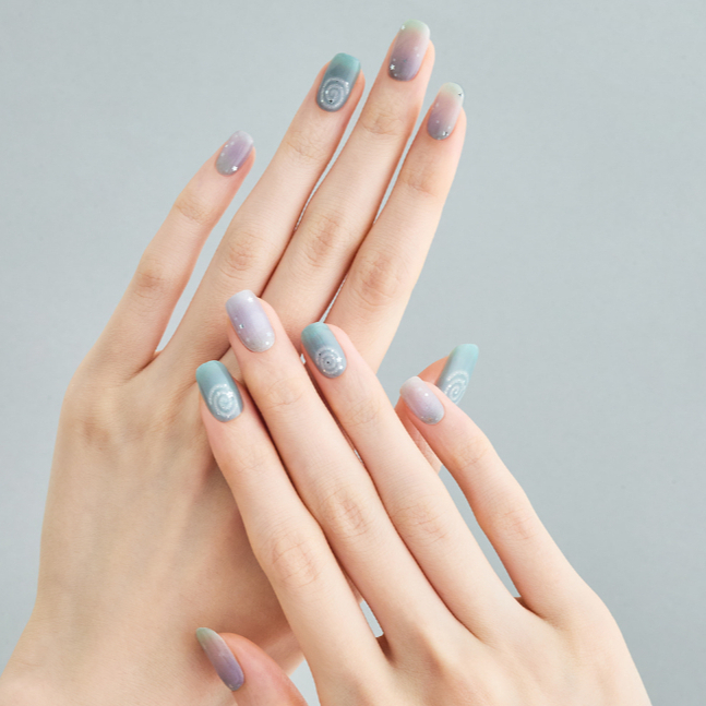 Dải móng tay Gel bán bảo dưỡng Ohora N Milky Swirl Bling Bling