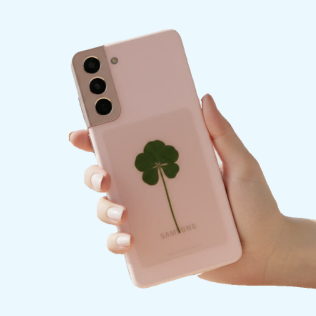 [Korea] Cỏ 5 Lá Thật Ép Khô Real Five-Leaf Clover Pressed Flower Card (Kèm Phong Bì) May Mắn & Tài L