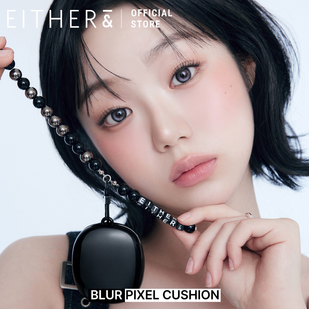 Phấn nước mini EITHER& Blur Pixel Cushion SPF50+ PA+++ 6g – Che phủ mịn, lâu trôi, nhiều tông màu