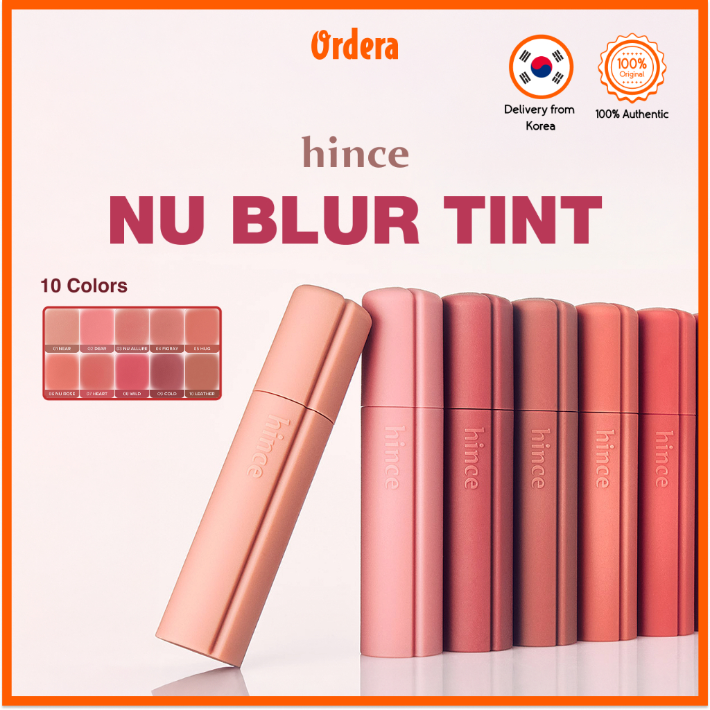 [HINCE] Nu Blur Tint 10 Màu | Phấn má hồng mềm | Môi Khỏa Thân Mờ Nhẹ