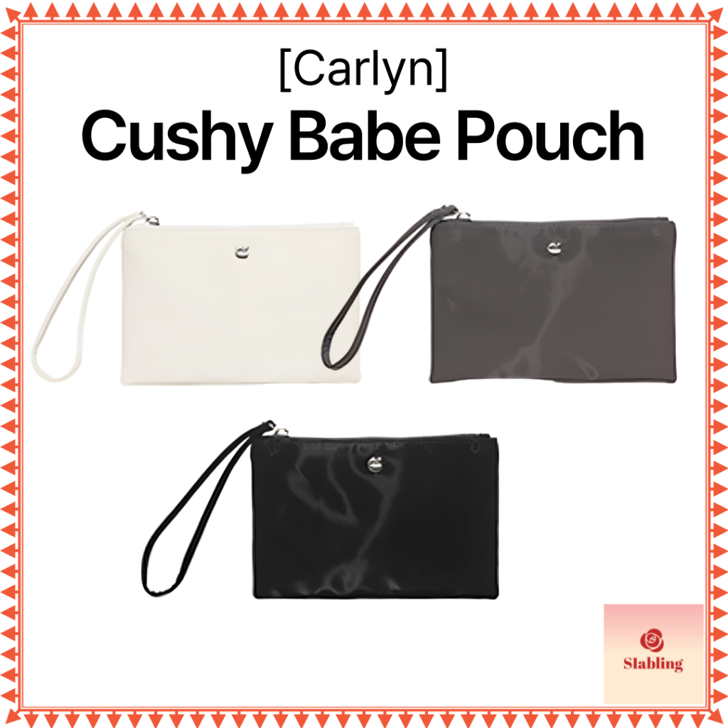 [Carlyn] Túi Cushy Babe, 3 màu (Ngà, Xám, Đen)