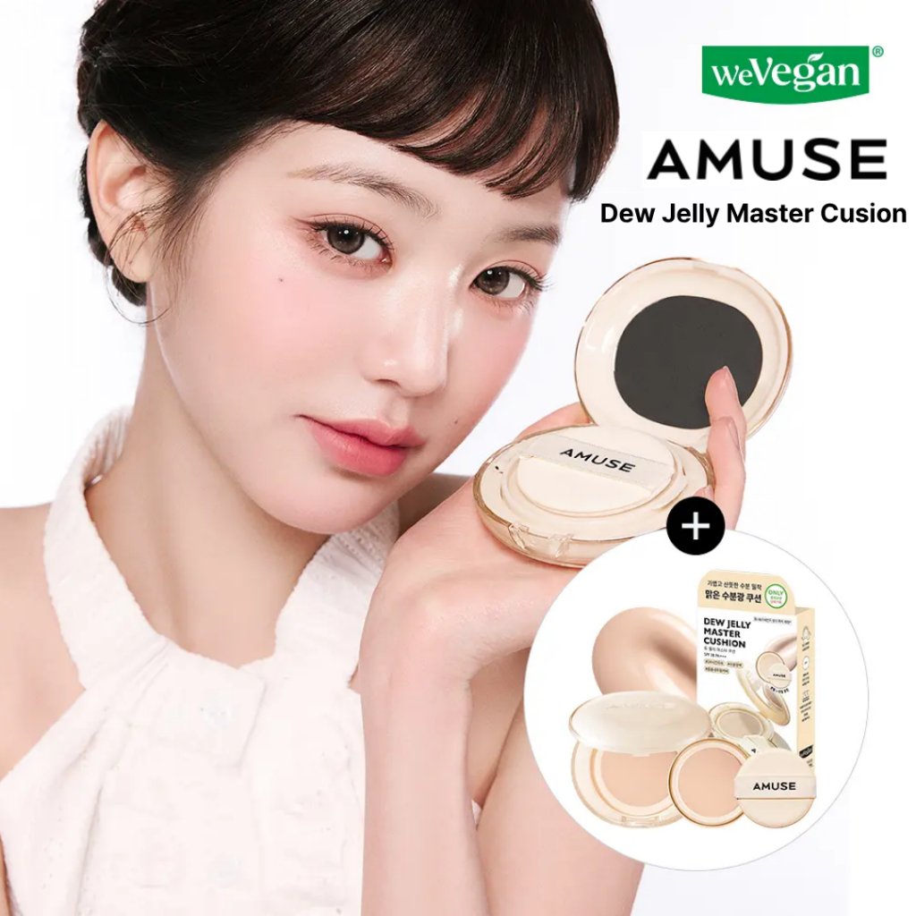 Hàn Quốc Amuse Vegan Dew Jelly Master Cusion Foundation Original Refill Kuromi Water Glow Cushion Đệ