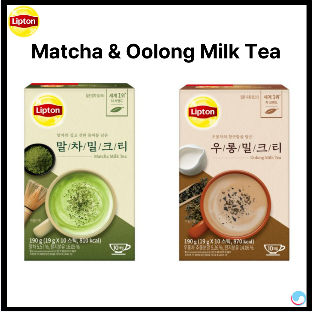 [Lipton] Trà sữa Matcha & Ô Long 10 que