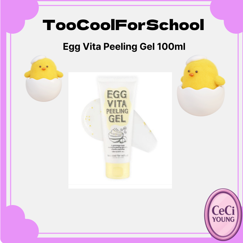 Too Cool For School Egg Vita Peeling Gel 100ml Gel tẩy tế bào chết Làm sáng da chết K-Beauty
