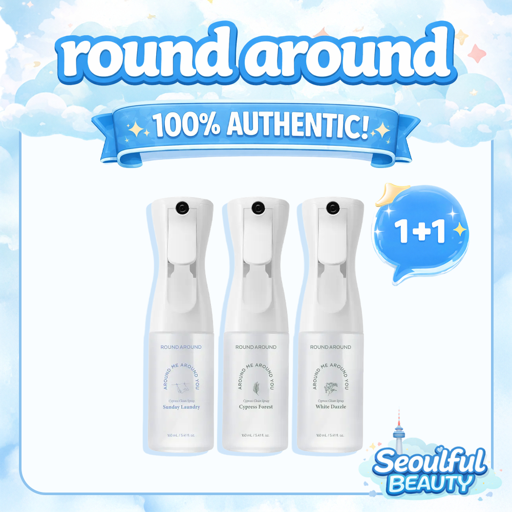 [round around] 1 + 1 / Cypress Clean Spray - 4 mùi / 160ml, 90ml