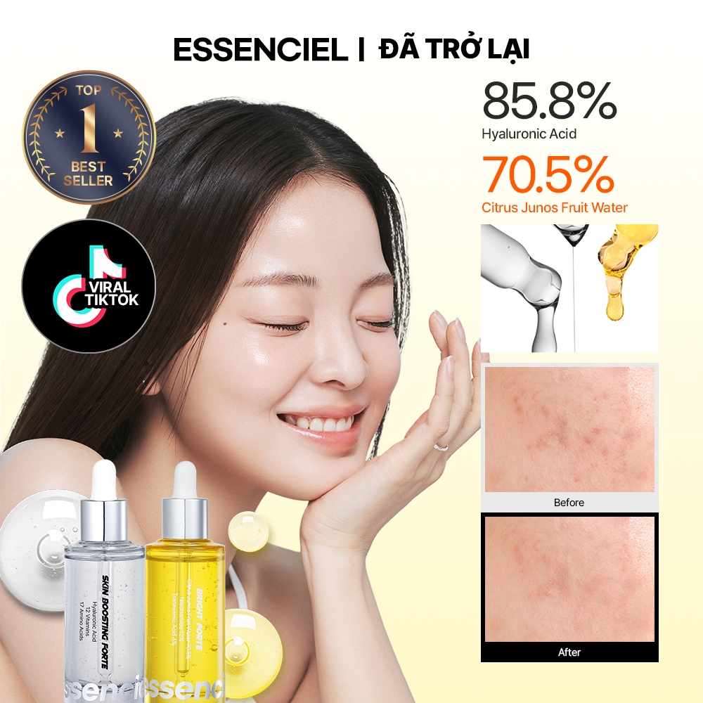 [ESSENCIEL OFFICIAL | COMEBACK ƯU ĐÃI ĐẶC BIỆT] Bộ 2 Serum Essenciel – Dưỡng Ẩm, Làm Dịu & Phục Hồi 
