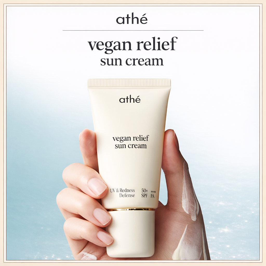 [athe '] Kem chống nắng Vegan Relief SPF50 + PA + + + + Kem chống nắng khoáng chất