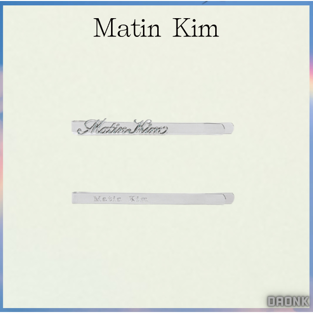 [MATIN KIM] BỘ PIN BOBBY LOGO MATIN TẠI BẠC hàn quốc 100% chính hãng