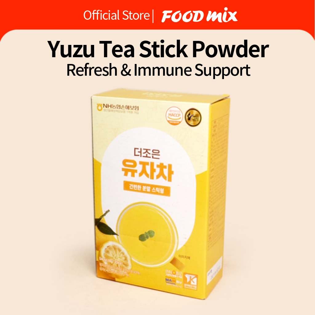 [FOODMIX] Thanh trà chanh Joeun Yuzu 18g x 30EA - 1 HỘP | Trà mật ong Hàn Quốc | Caffeine miễn phí