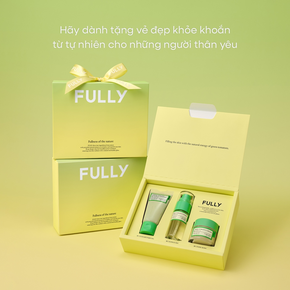 [FULLY Chính Hãng] Fully Bộ Kit thử Cà Chua Xanh, Gồm Sữa rửa mặt nạ 30ml, Toner 30ml, Kem dưỡng 30ml | BigBuy360 - bigbuy360.vn