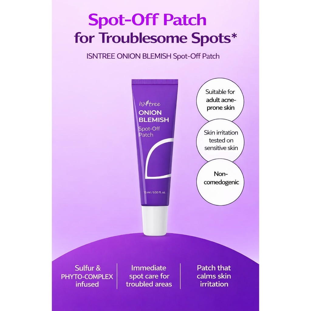 ISNTREE Beauty Acne Spot Treatment Istree Onion Blemish Spot-Off Patch Cream Peel-Off Acne Care 15ml