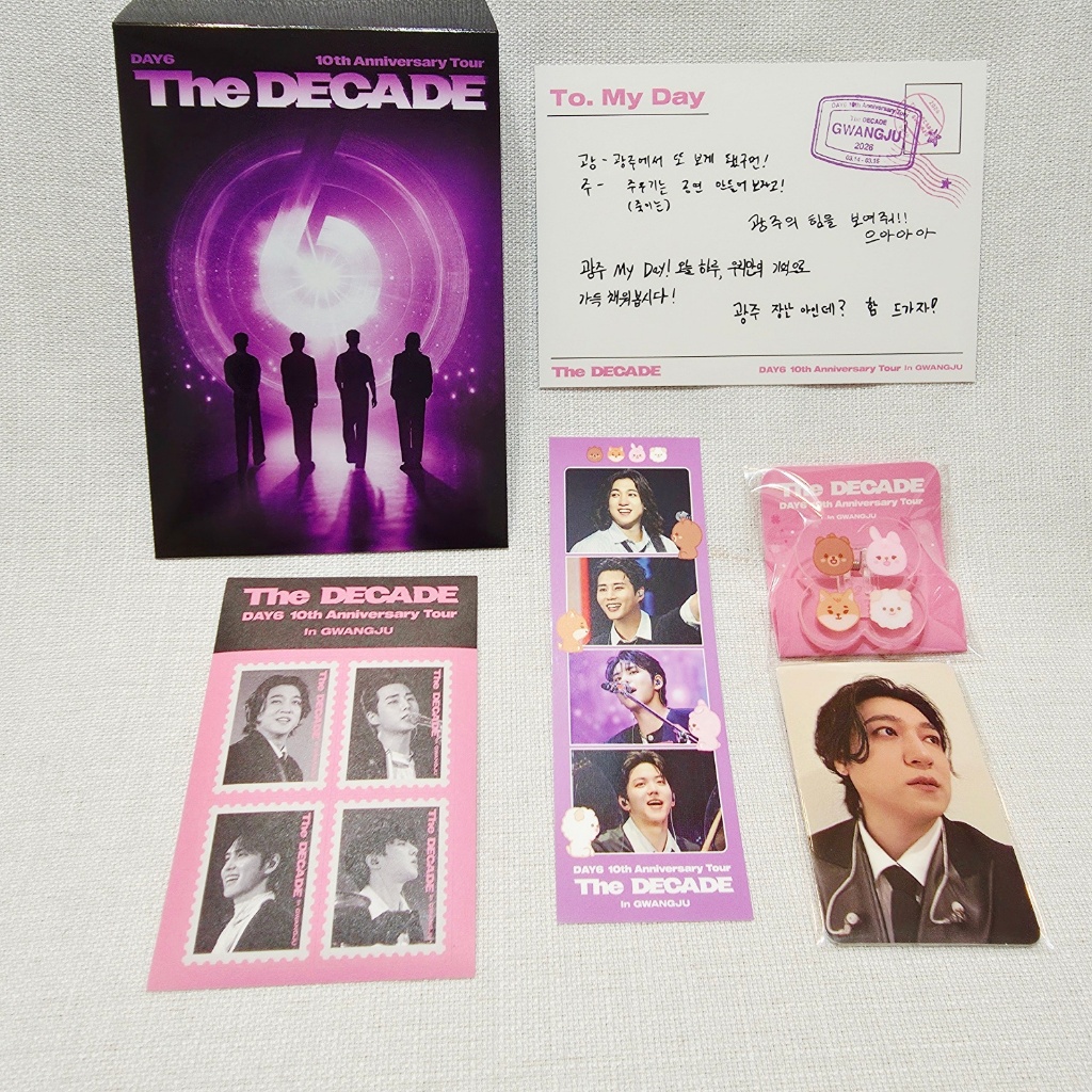 DAY6 Bộ quà tặng DECADE Gwangju Entry | Ngày 1 / Ngày 2 | Lợi ích buổi hòa nhạc có hạn