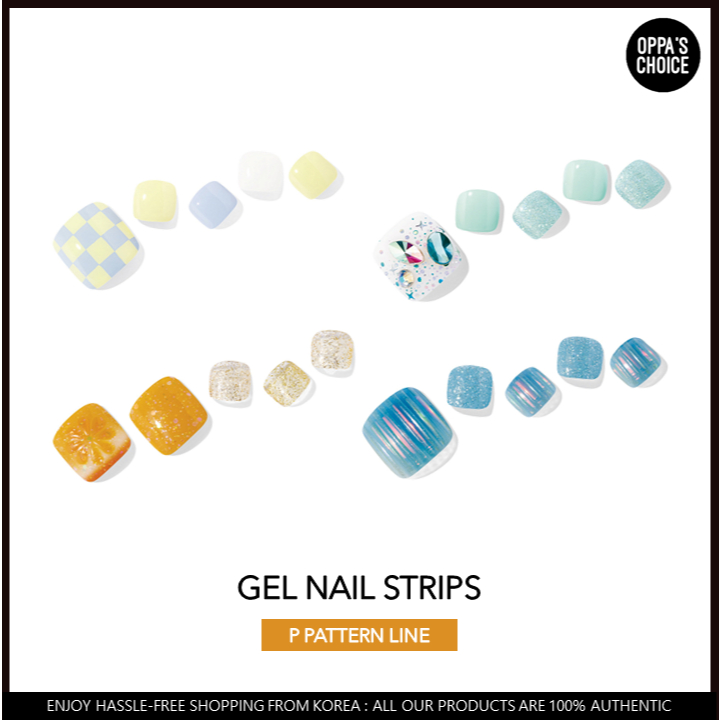 [OHORA] GEL NAIL STRIPS - P PATTERN LINE